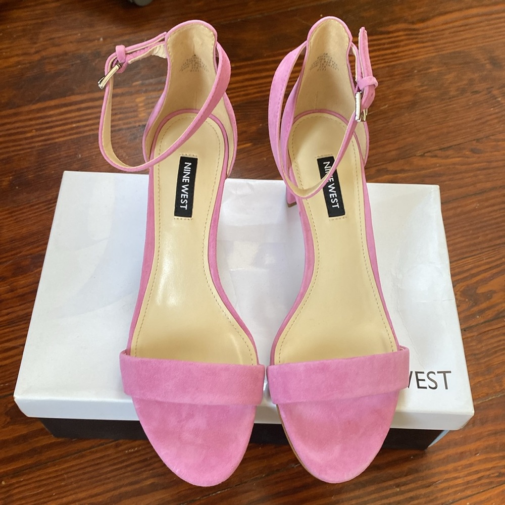 NEW Nine West Pruce Block Heel Sandal